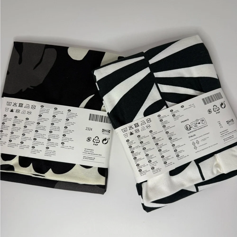 IKEA Black and White Pillow Cover